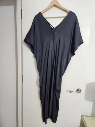 Vestido Túnica Zara Gris Talla Única