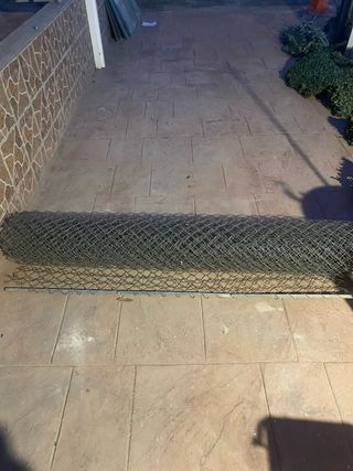 Valla alambre galvanizado 11 m largo 2 m ancho