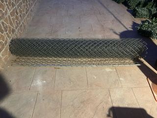 Valla alambre galvanizado 11 m largo 2 m ancho