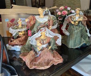 Figuras Belén Vintage Reyes Magos