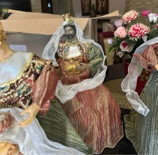 Figuras Belén Vintage Reyes Magos