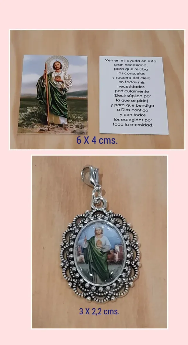 5 X 5€ LOTE San Judas T. Medallas y Estampas.
