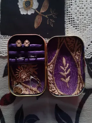 Joyero Manualidad Pokemon Dorado Morado