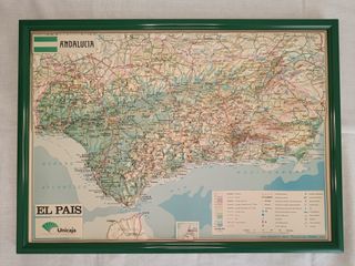Mapa en relieve Andalucía