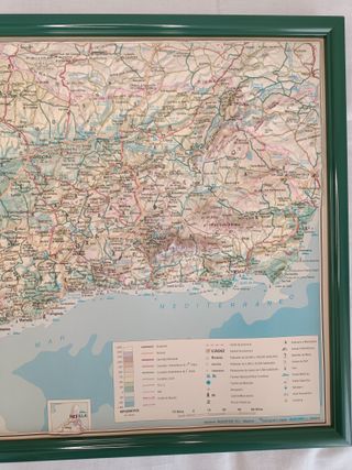 Mapa en relieve Andalucía