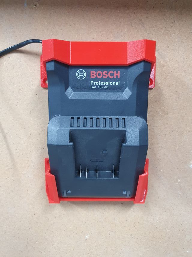 Soporte Impreso 3D Cargador Bosch 18V