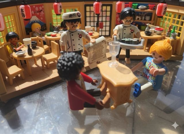 Lote Playmobil Sushi Japonés
