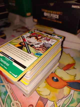 Lotto 150 carte inglesi TCG One Piece
