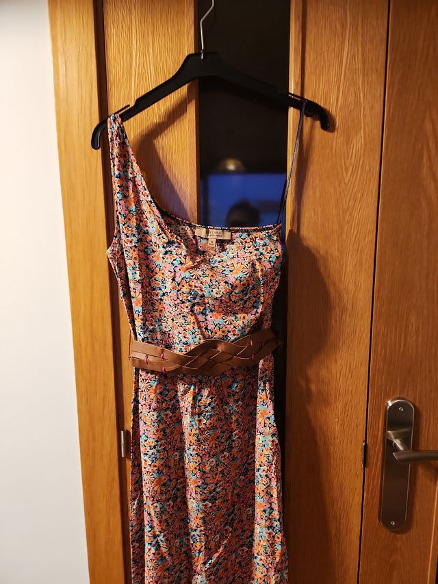 Vestido largo estampado