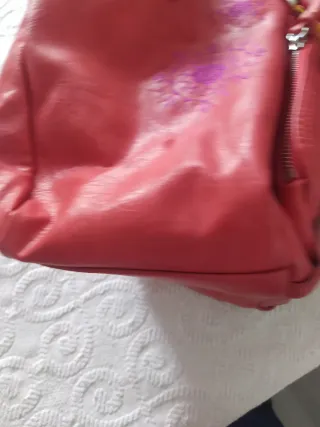 Bolso Desigual Rojo Bordado Hombro alto 49 hombro