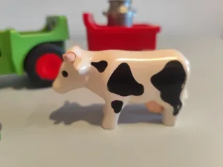 Playmobil 123 Tractor con Carro y Vaca