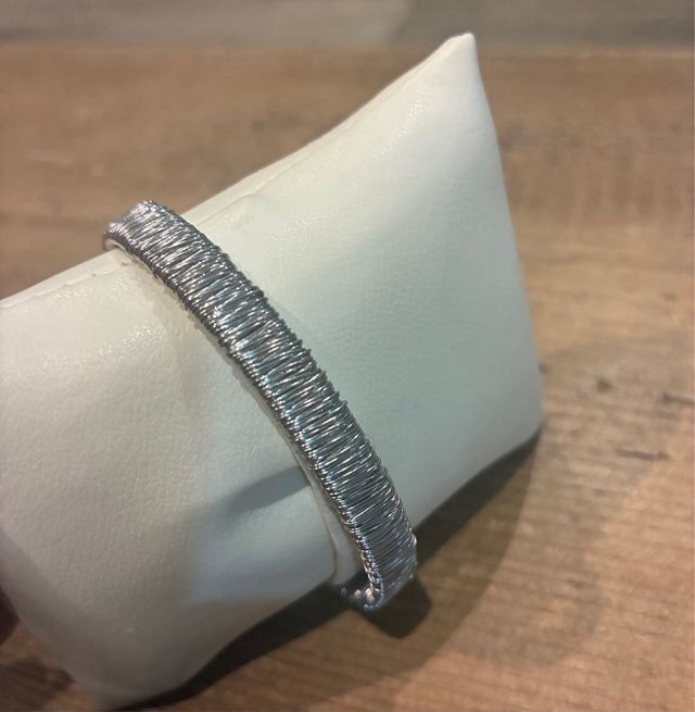 Pulsera ositos dorados y eslabones plateados