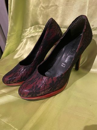 Scarpe con tacco She.Original nere rosse