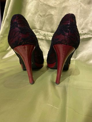 Scarpe con tacco She.Original nere rosse