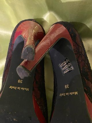 Scarpe con tacco She.Original nere rosse