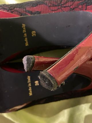 Scarpe con tacco She.Original nere rosse