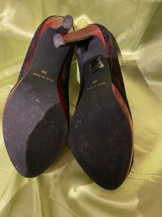 Scarpe con tacco She.Original nere rosse