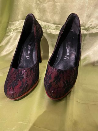 Scarpe con tacco She.Original nere rosse