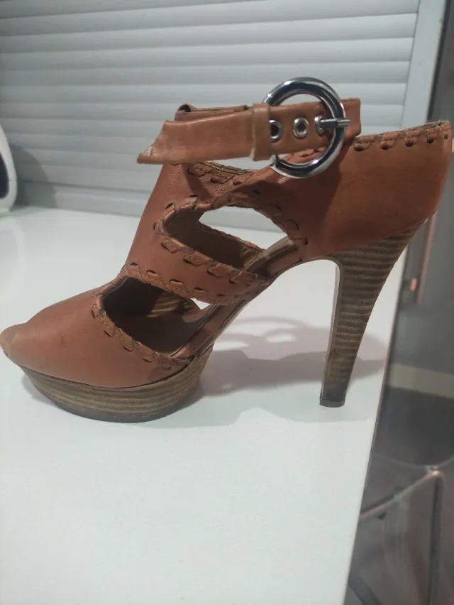 Zapatos Adolfo Dominguez Talla 38 Marrones