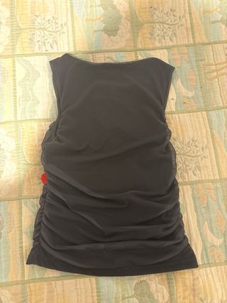 Vestido Orquídeas Stradivarius Negro Talla XS