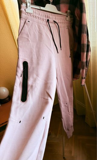 Conjunto Camisa Cuadros y Pantalón Rosa