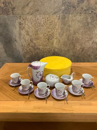 Juego de te/cafe de porcelana