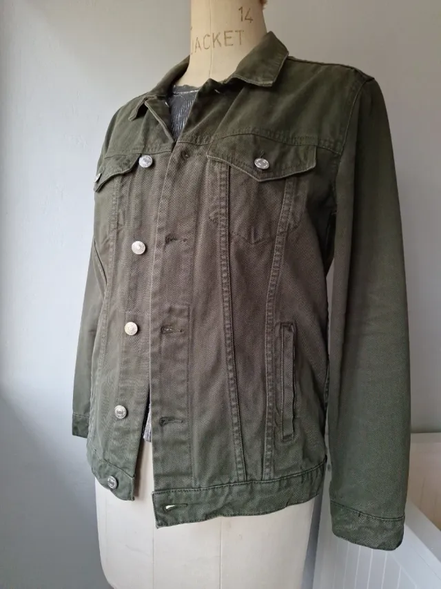 Chaqueta vaquera verde