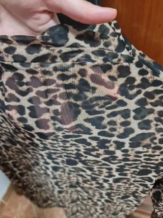 Camiseta leopardo transparente