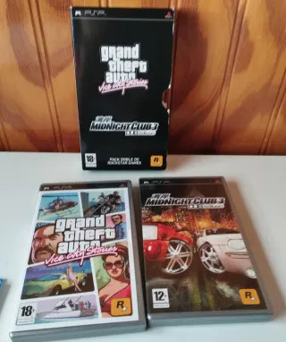 Pack PSP Grand Theft Auto + Midnight Club 3