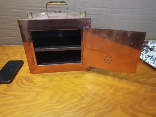 Antiguo armario laboratorio cobre 1900