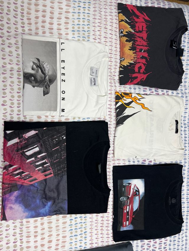 Lote cinco Camisetas