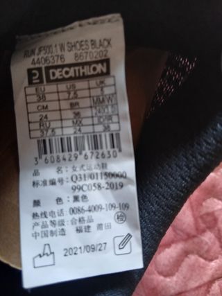 Scarpe running donna Kalenji nere n. 38