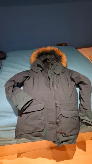 Abrigo acolchado nieve Decathlon verde