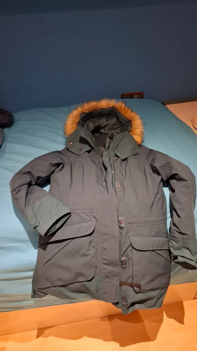 Abrigo acolchado nieve Decathlon verde