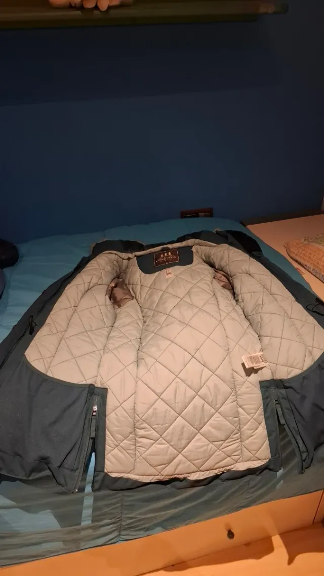 Abrigo acolchado nieve Decathlon verde