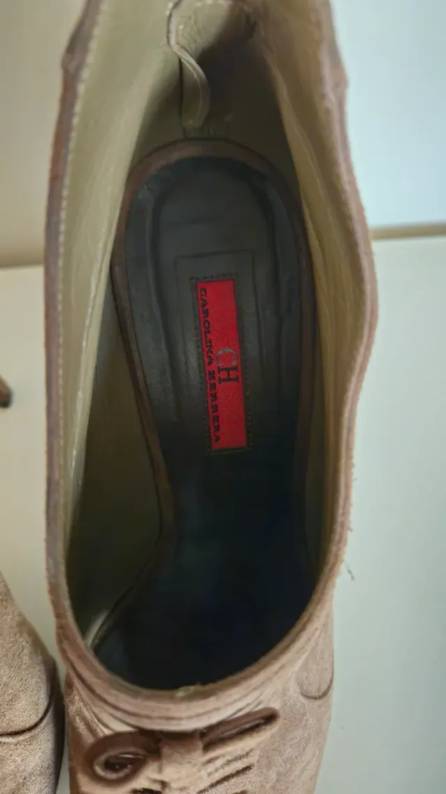 Carolina Herrera botines Talla 38 Marrones