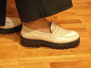 Mocasines Arbelaitz Piel color Crema