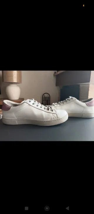 Zapatillas Victoria Mujer/niña Blancas Glitter Ros