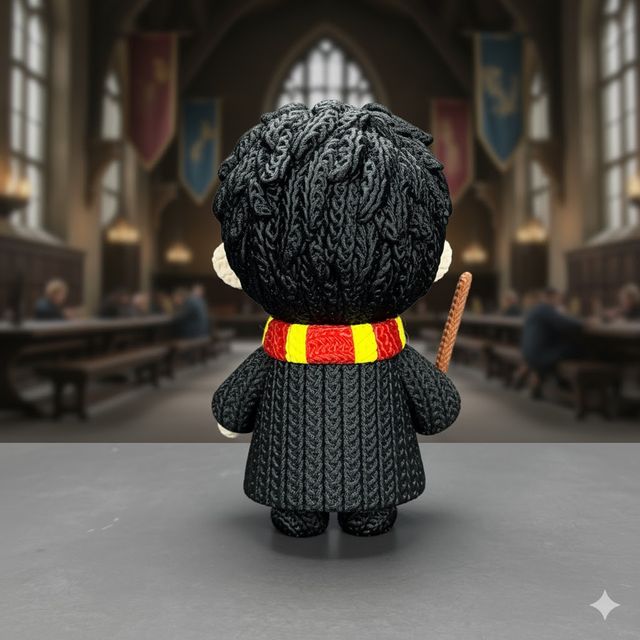 Muñeco Crochet Harry Potter 3D