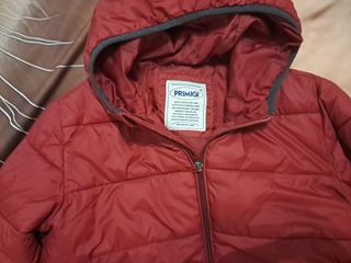 Giacca Primigi rossa con cappuccio
