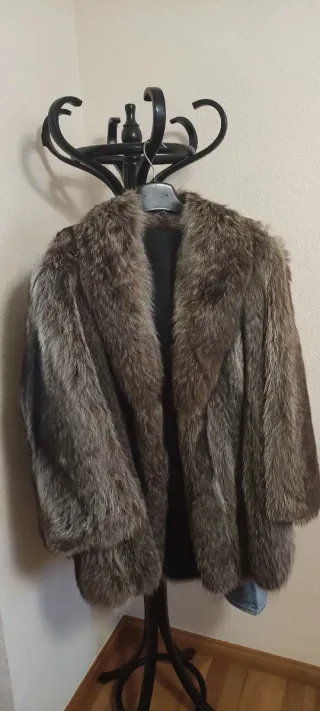 Abrigo de mujer pelo marmota