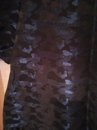 Vestido fiesta Zara negro y azul