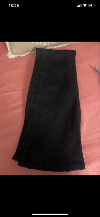 Pantalones campana Bershka negros mujer Talla XS