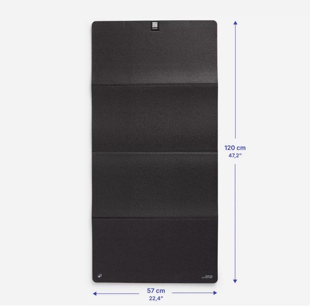 Esterilla Fitness Negra 8mm Plegable