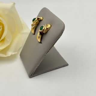 Pendientes Oro 18kt con esmeraldas y diamantes