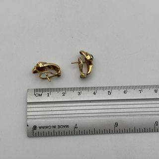 Pendientes Oro 18kt con esmeraldas y diamantes