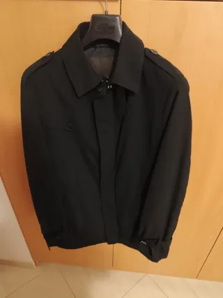 Trench invernale uomo nero