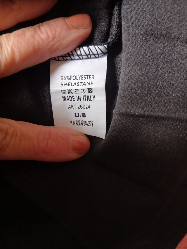 Gonna donna plissettata nera taglia unica