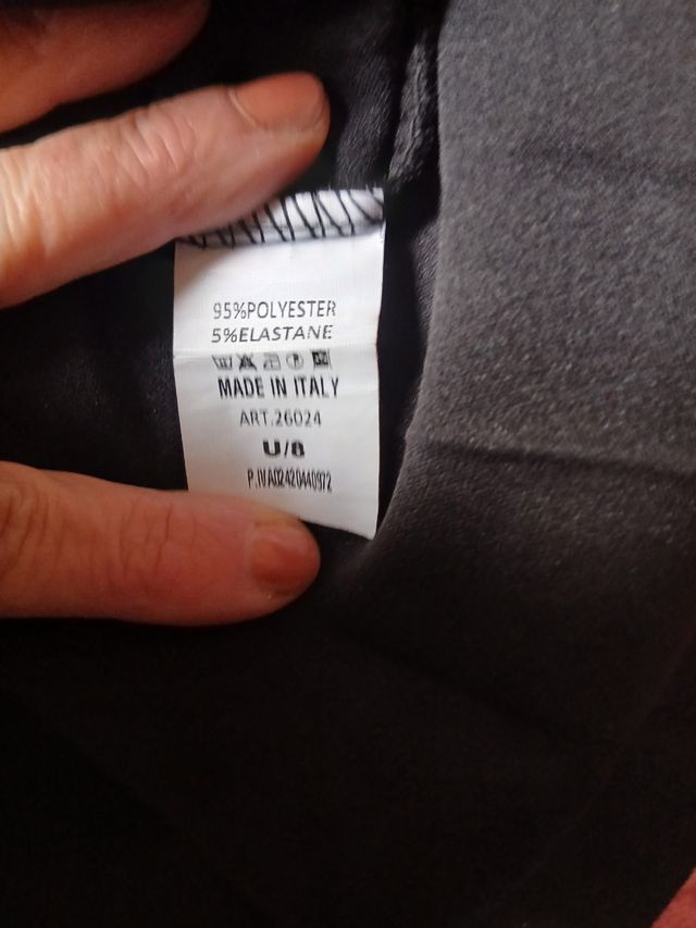 Gonna donna plissettata nera taglia unica