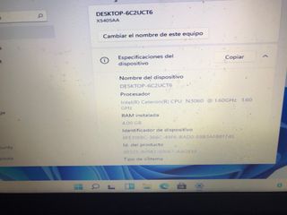 Portátil Asus Plata Intel Celeron 4GB RAM
